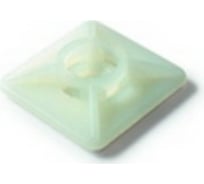 Квадратная платформа с самоклеящимся дном SapiSelco 19x19 мм, полиамид 6.6, уп. 100 шт. BAS.2MT.507