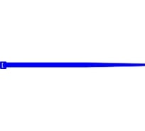 Стяжки SapiSelco металлодетектируемые, самозатухающие, синего цвета, 4.5x380 мм, полиамид 6.6, уп. 100 шт. DET.11.2127R