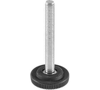 Опора резьбовая Миниворкс M8x65 Ø32, цвет черный – (10 шт.) 32М8-65ЧС