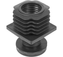 Опора мебельная регулируемая Миниворкс пластиковая для трубы 50х50 мм, цвет черный – (3 шт.) Р50-50ЧР