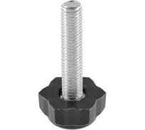 Опора резьбовая Миниворкс M8x40 Ø22, цвет черный – (15 шт.) 22М8-40ЧС