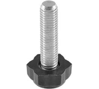 Опора резьбовая Миниворкс M10x40 Ø22, цвет черный – (15 шт.) 22М10-40ЧС