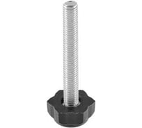 Опора резьбовая Миниворкс M8x60 Ø22, цвет белый – (10 шт.) 22М8-60БС