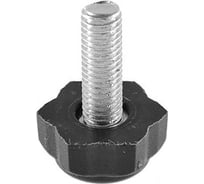 Опора резьбовая Миниворкс M8x15 Ø22, цвет черный – (20 шт.) 22М8-15ЧС