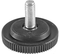 Опора резьбовая Миниворкс M6x15 Ø32, цвет черный – (15 шт.) 32М6-15ЧС