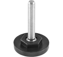 Опора резьбовая Миниворкс Ø40 М8х50, под ключ, цвет черный – (10 шт.) 40М8-50ЧС