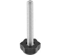 Опора резьбовая Миниворкс M8x60 Ø22, цвет черный – (15 шт.) 22М8-60ЧС