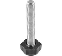 Опора резьбовая Миниворкс M10x60 Ø22, цвет черный – (10 шт.) 22М10-60ЧС