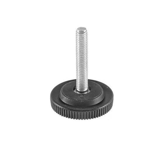 Опора резьбовая регулируемая с основанием Миниворкс Ø32 и резьбой М6х35, европейская, цвет серый – (15 шт.) 32М6-35СС 1