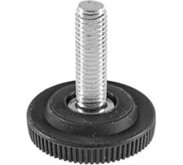 Опора резьбовая регулируемая с основанием Миниворкс Ø32 и резьбой М8х25, европейская, цвет серый – (10 шт.) 32М8-25СС