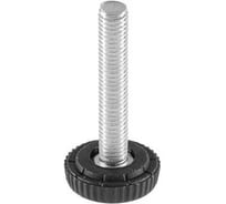 Опора резьбовая регулируемая с основанием Миниворкс Ø25 и резьбой М8х45, европейская, цвет белый – (10 шт.) 25М8-45БС