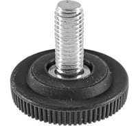 Опора резьбовая Миниворкс регулируемая с основанием Ø32 и резьбой М8х15, европейская, цвет белый – (15 шт.) 32М8-15БС