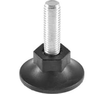 Опора резьбовая Миниворкс регулируемая с основанием Ø48 и резьбой М12х40, коническая под ключ, цвет серый – (5 шт.) 48М12-40СС