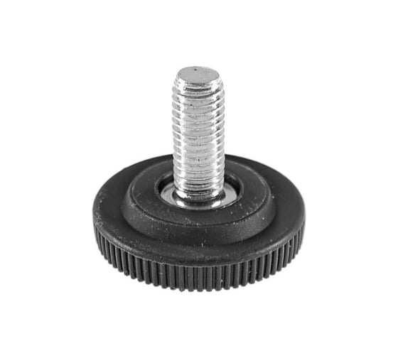 Опора резьбовая Миниворкс регулируемая с основанием Ø32 и резьбой М8х15, европейская, цвет черный – (15 шт.) 32М8-15ЧС 1