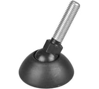 Опора резьбовая Миниворкс регулируемая с основанием Ø50 и резьбой М8х40, шарнирная, цвет белый – (5 шт.) 50М8-40БС