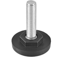 Опора резьбовая Миниворкс регулируемая с основанием Ø40 и резьбой М10х40, под ключ, цвет белый – (10 шт.) 40М10-40БС