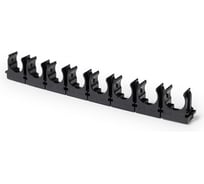 Крепеж-клипса для труб Промрукав для прямого монтажа на 8 мест черная в гофроящике d20 мм (100 шт/кор) PR13.02860