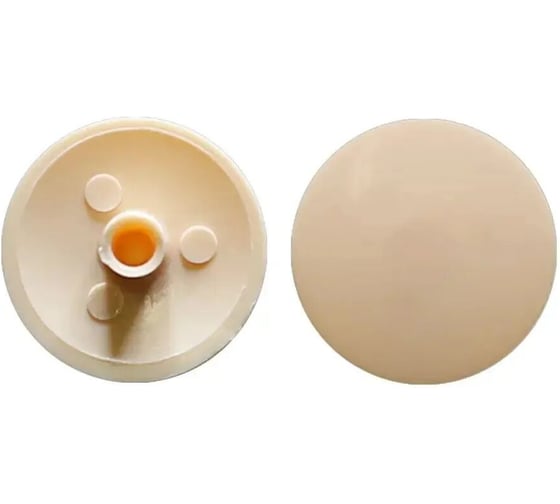 Заглушка мебельная эксцентрика 23 Болта №13 бежевая ,100 шт. 4255ф100 1