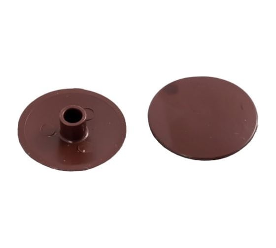Заглушка мебельная эксцентрика 23 Болта №4 коричневая ,50 шт. 4247ф50 1