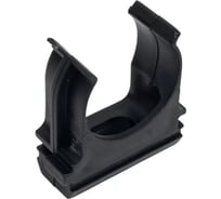 Крепеж-клипса для труб STEKKER для прямогомонтажа черная в п/э D16 мм (100 шт 50770