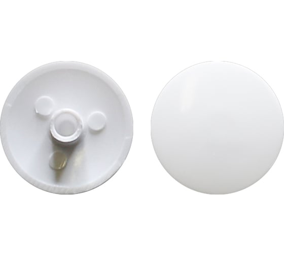 Заглушка мебельная эксцентрика 23 Болта №23 белая , 50 шт. 4261ф50 1
