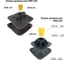 Опора кровельная CABLIDERTRAYS (Конкреп-комплект 335) с антивибрационным ковриком и коннектором ОКК-335 8