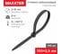 Нейлоновая хомут-стяжка MAXXTER 2.5х150 черный, 100шт LTS25X150-BLACK 2