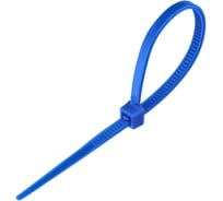 Нейлоновая хомут-стяжка MAXXTER 2.5х150 синий, 100шт LTS25X150-BLUE