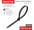 Нейлоновая хомут-стяжка MAXXTER 2.5х100 черный, 100шт LTS25X100-BLACK 2