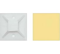 Самоклеящаяся площадка под хомуты Cablexpert 30х30 мм, белая 50 шт. SAP-30-5