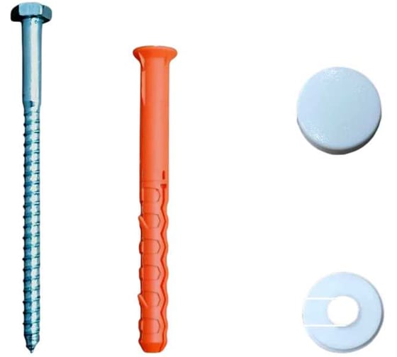 Крепление для унитаза 23 БОЛТА 8х80 белое 1420303ф1 1