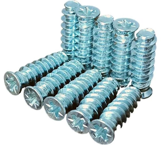 Евро винты 23 Болта потайные 6,3х16 мм и 6,3х19 мм ОЦ, по 10 шт. 2000000078076/2000000078083ф10 1