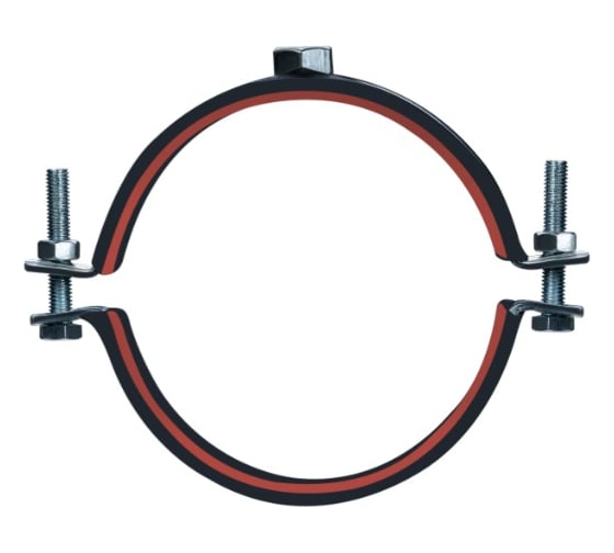 Хомут высокой нагрузки Mayer д/труб 12 (320-332мм) 3X30 гайка М16 и уплотн. с красной полосой (20 шт) 11 1200 13 1