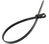 Стяжки под саморез KraftMan 4,5х220 мм, хомуты пластиковые черные, 100 шт 206-0001