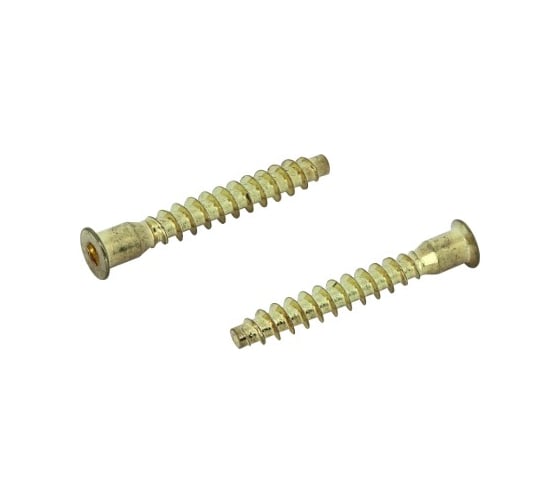 Мебельный шуруп-стяжка ЦКИ Глобал 5х50 латунир., уп. 200 шт. 65916