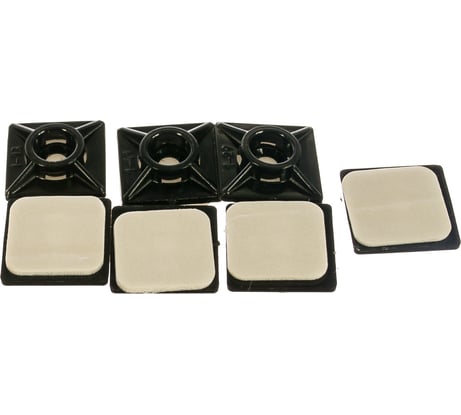 Площадка нейлоновая самоклеящаяся 7 шт. (19x19 мм) для хомутов Зубр 4-309176-19-19