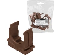 Крепеж-клипса TDM ELECTRIC для трубы 25 мм ЭКО (венге), упаковка 3500 штук SQ0405-1043