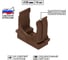 Крепеж-клипса TDM ELECTRIC для трубы 25 мм ЭКО (венге), упаковка 3500 штук SQ0405-1043 1