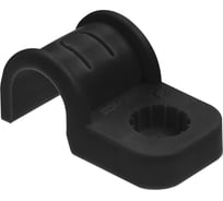 Крепеж-скоба TDM ELECTRIC для трубы 32 мм односторонняя для прямого монтажа черная, упаковка 400 штук SQ0405-6115