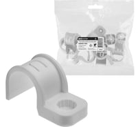 Крепеж-скоба TDM ELECTRIC для трубы 25 мм односторонняя для прямого монтажа серая, упаковка 450 штук SQ0405-7003