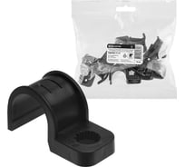 Крепеж-скоба TDM ELECTRIC для трубы 25 мм односторонняя для прямого монтажа черная, упаковка 450 штук SQ0405-7113