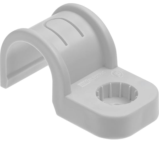 Крепеж-скоба TDM ELECTRIC для трубы 32 мм односторонняя для прямого монтажа серая, упаковка 300 штук SQ0405-7004 1