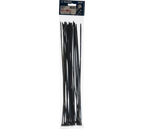 Хомуты нейлоновые 25 шт. (4.8х400 мм) Зубр 4-309037-48-400