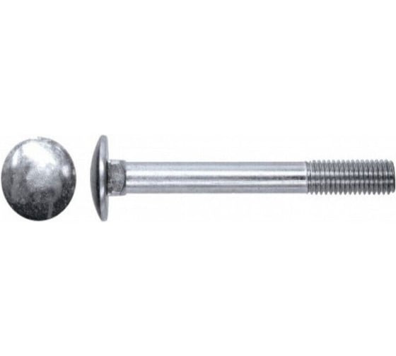 Болт STARFIX мебельный М8х50 мм с квадратом, нерж.сталь (А2), DIN 603 (5 шт в зип-локе) ЦЗ-0668398336
