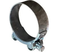 Хомут силовой одноболтовый Novocraft 122 x 130 мм, цинк, уп. 4 шт. RZN122130004