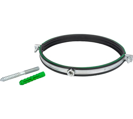 Комплект MAYER сантех. хомут со шпилькой 10x100 и дюбелем д/труб Ф200 (195-205 мм), гайка М10 14 2000 1/142000100