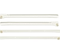 Роликовые направляющие Mebax 400 мм, белые 00-00001620