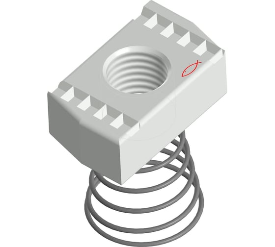 Пружинная гайка Fischer для шины (оцинкованная сталь) FSN 41/M10(50 шт) 558921
