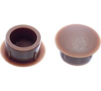 Мебельная заглушка Стройметиз коричневая, D8 мм, уп. 28 шт. 3010031