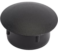 Мебельная заглушка Стройметиз черная, D14 мм, уп. 20 шт. 5040021